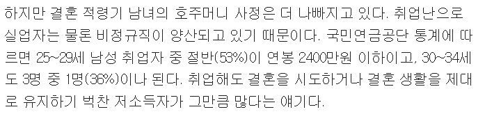 20대 남성 절반이 연봉2400이하 .jpg | 인스티즈