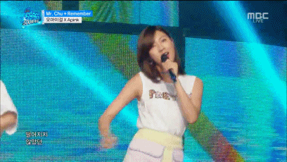 160416 음악중심 에이핑크.gif (feat.오마이걸) | 인스티즈