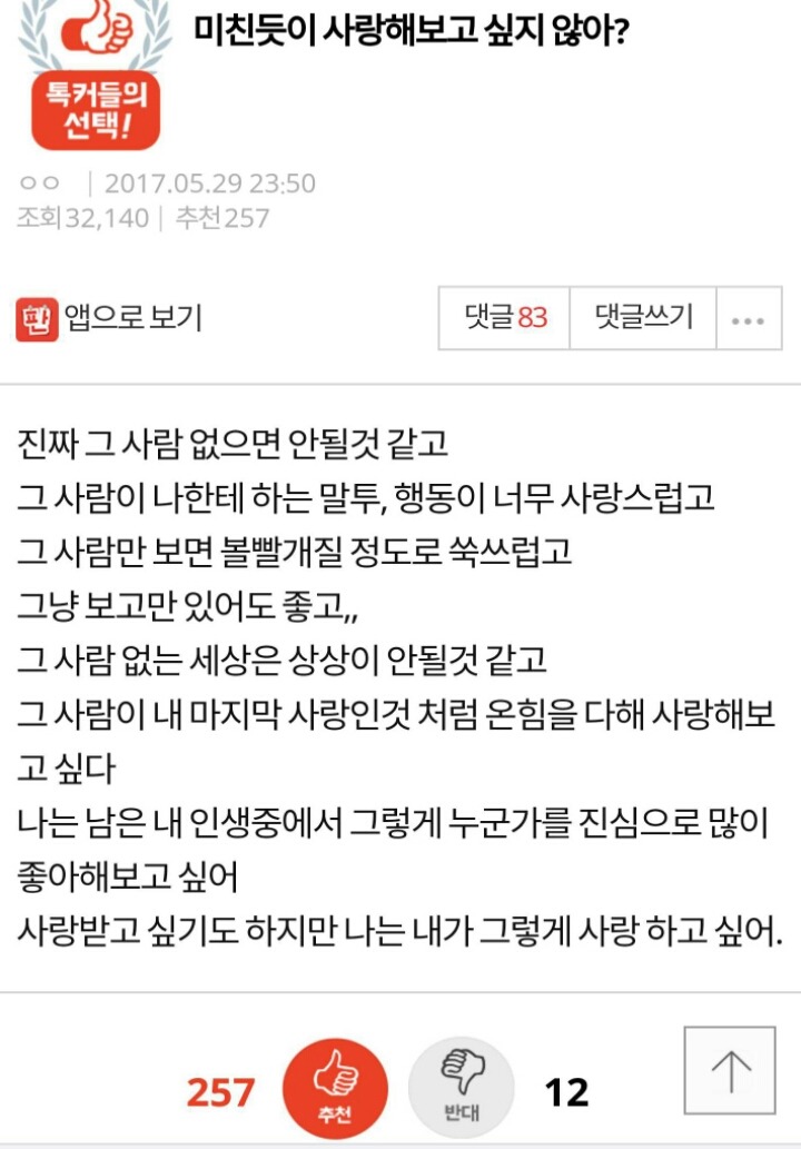 미친듯이 사랑해보고 싶지 않아? | 인스티즈