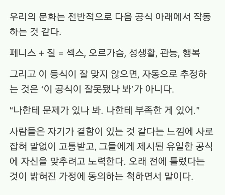 [클리토리스프로젝트] 왜 여성은 불감증에 시달리는가? | 인스티즈