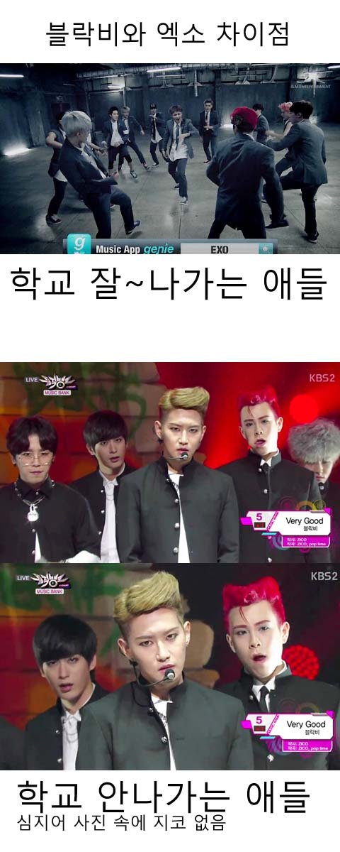 블락비와 엑소 차이점.JPG | 인스티즈