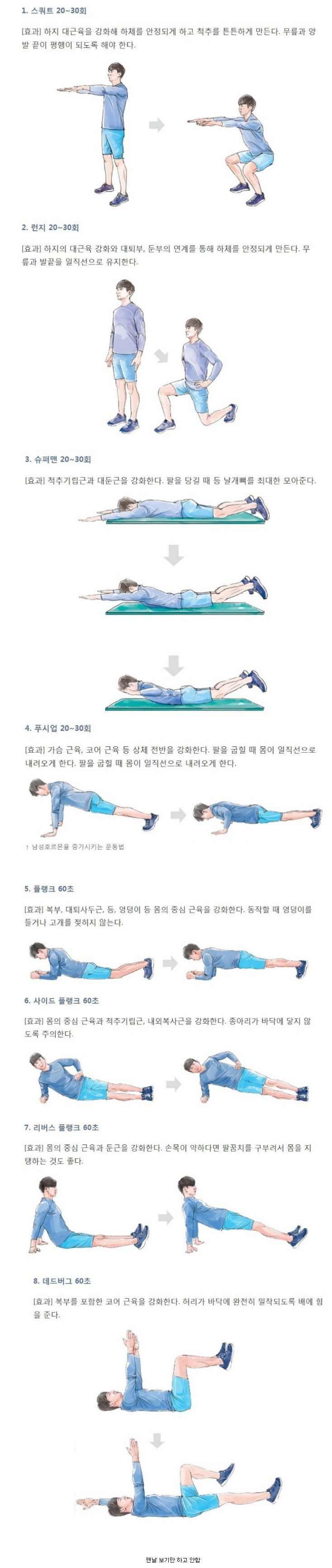 하루에 한세트씩 하면 좋다는 운동 | 인스티즈