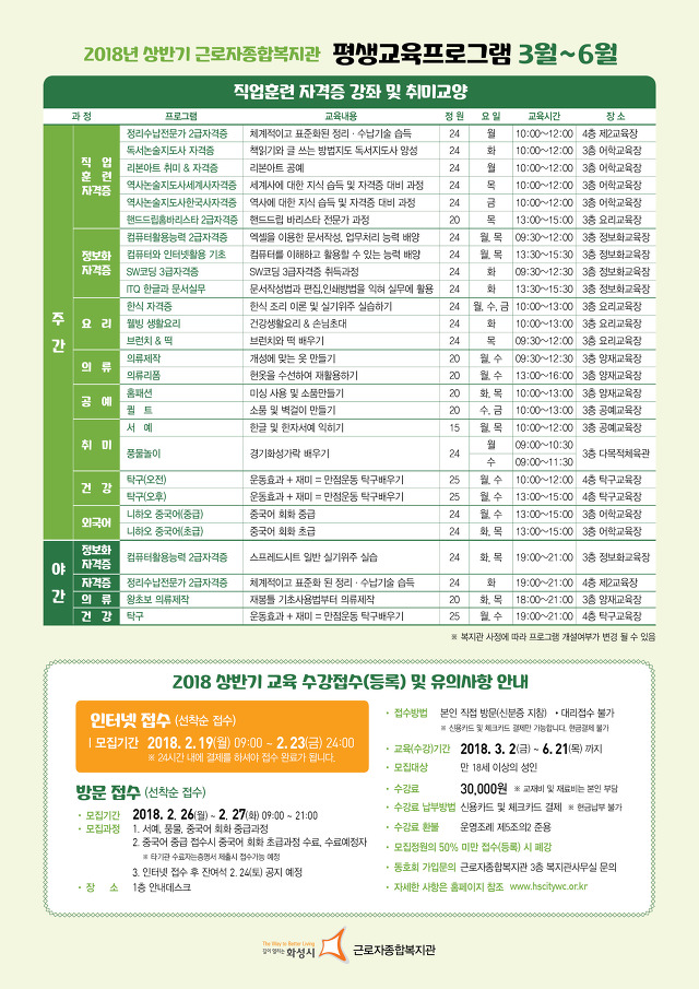 화성시근로자종합복지관 이미지