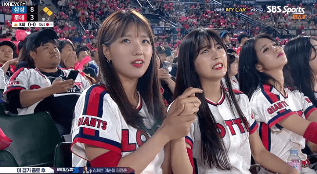 롯데 치어리더 짬밥차이.gif | 인스티즈
